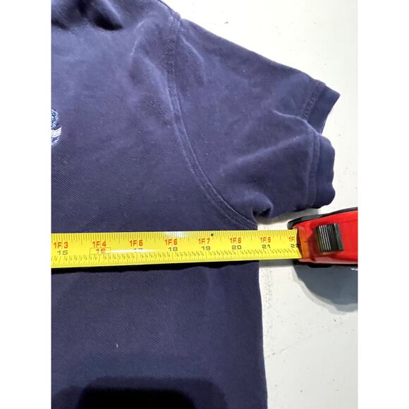 IZOD CLUB Polo Shirt Ladies L Navy Short Sleeve 1895 Brooklawn‎ EUC - Picture 8 of 9